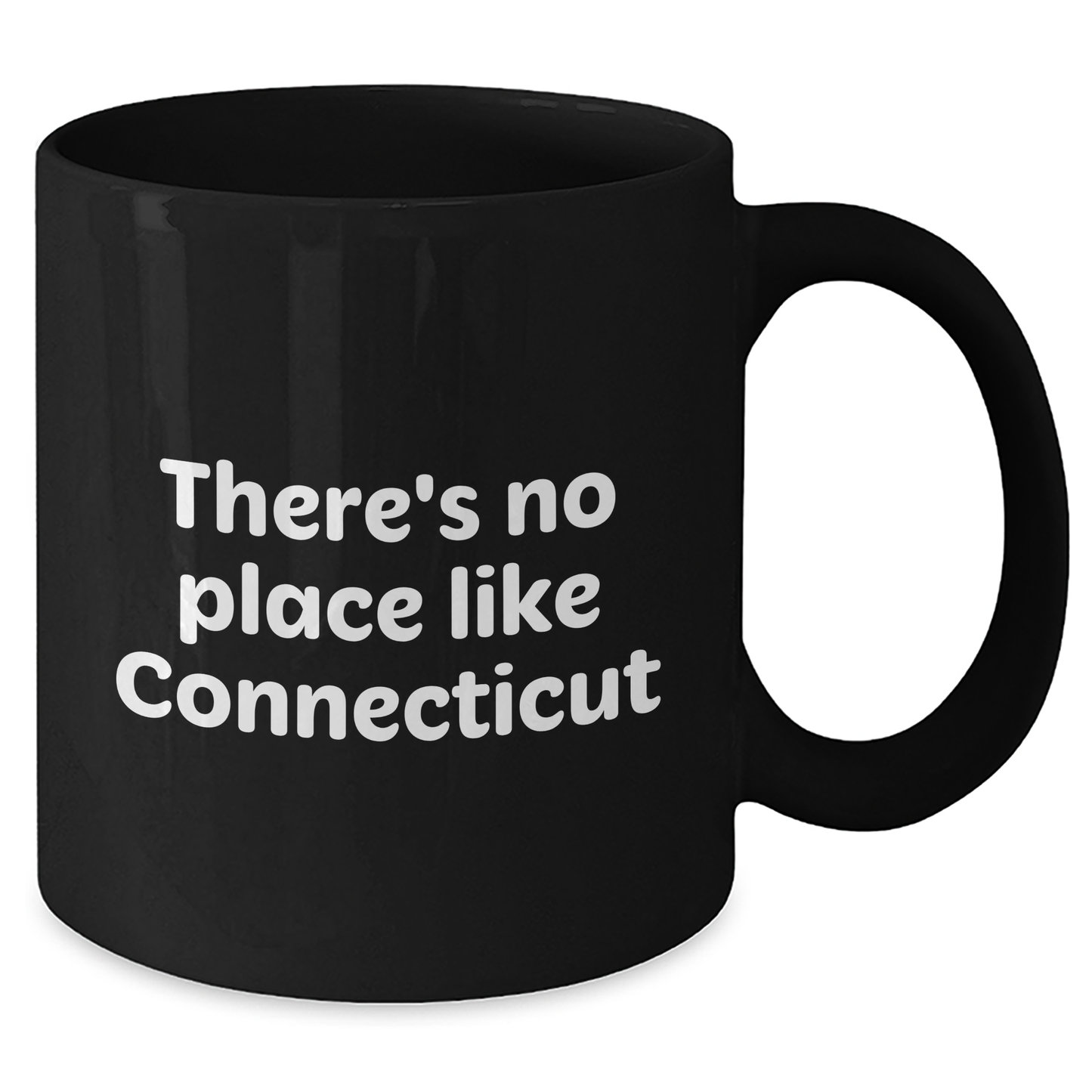 Connecticut Lovers Funny Gifts from Men to Family - 'There's No Place Like Connecticut' Black Coffee Mug for Father's Day - Additional