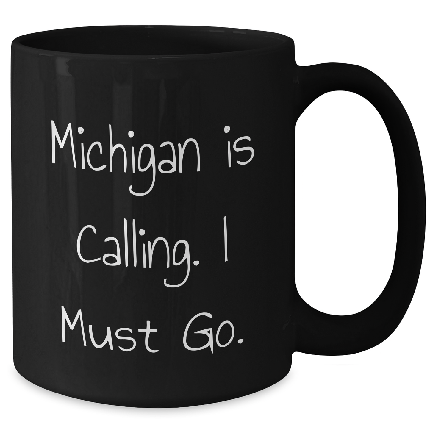 Michigan Calling Black Coffee Mug for Graduation Gifts from Friends to Family - Additional