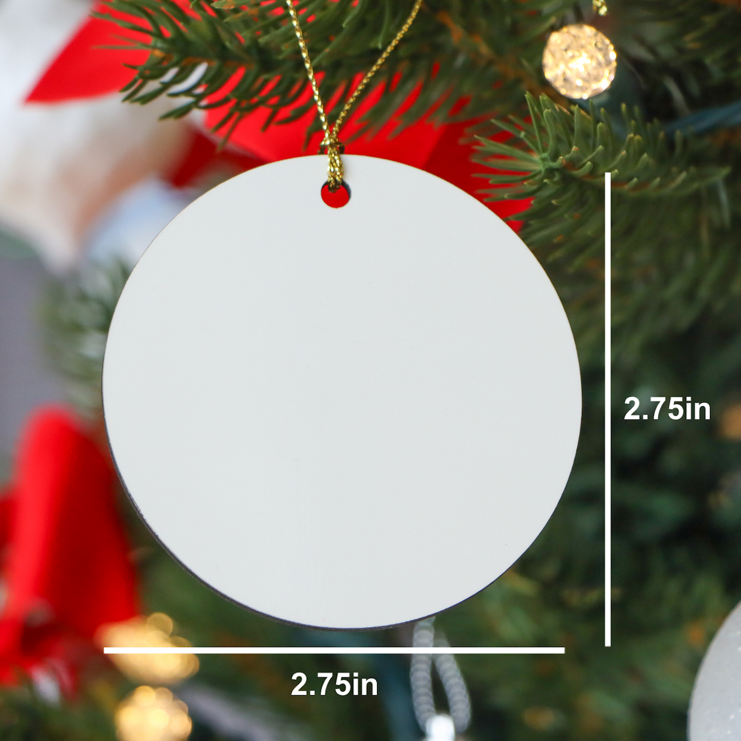 Maine Coon Cat Dad's Christmas Ornament Gift Idea, Funny Quote Circle Ornament for Friend Family Men, Unique Holiday Gift from Men to Women - Image 2