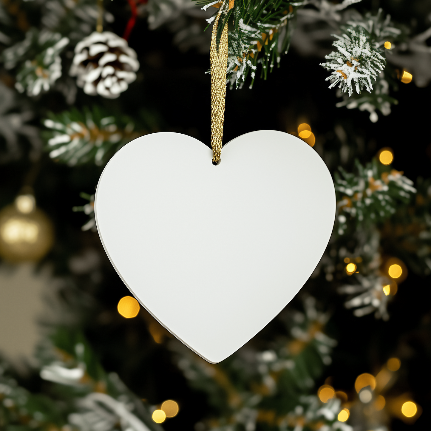 Vice President Dad Heart Ornament, Funny Quote Gifts for Him, Heart Shaped, White Color, Perfect for Christmas, Gifts from Men to Vice President - Image 3