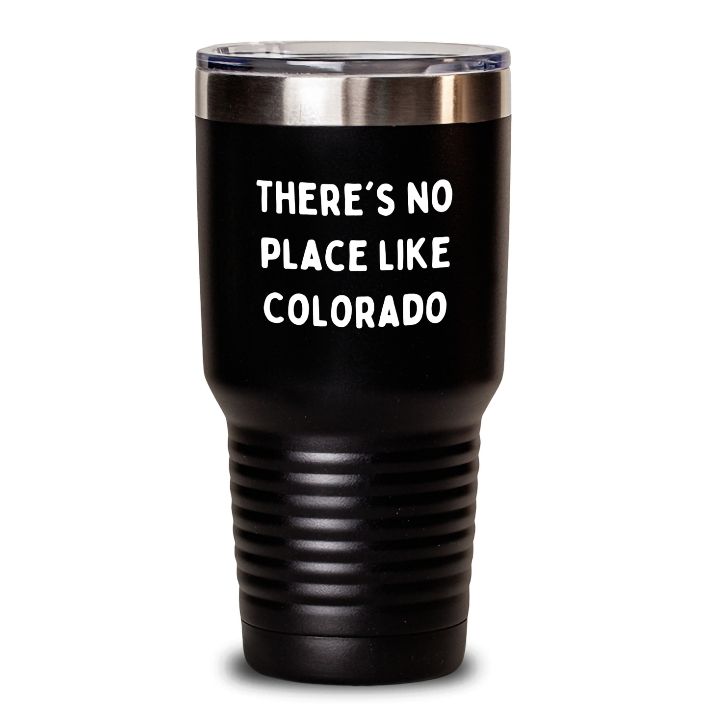 Colorado Tumbler Gifts from Men to Friends - 'There's No Place Like Colorado' Funny Quote Tumbler, 20oz or 30oz Vacuum Insulated Stainless Steel - Main