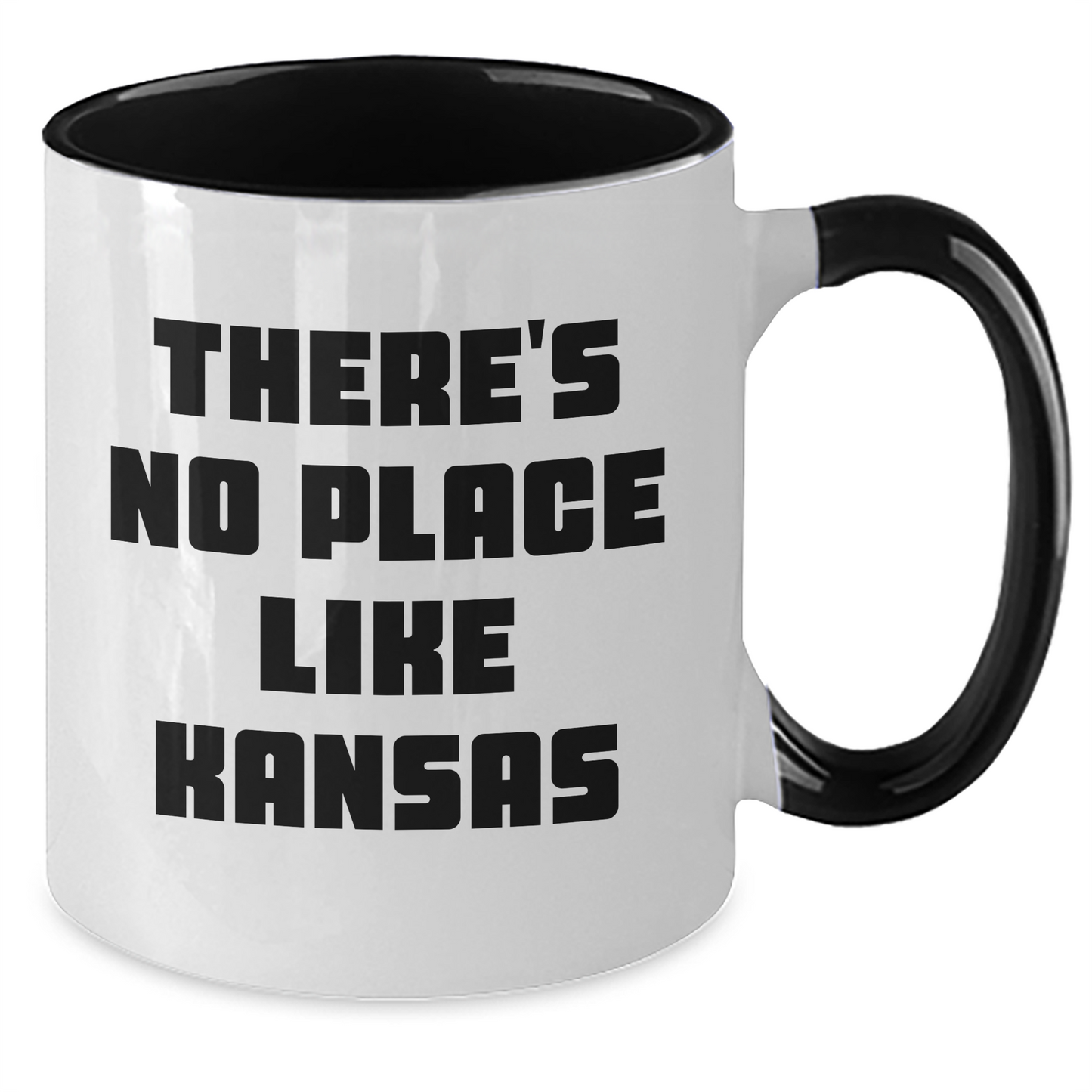 Kansas Gifts, Funny Quote Two Tone Coffee Mug, Gifts from Friends and Family for Father's Day - Additional