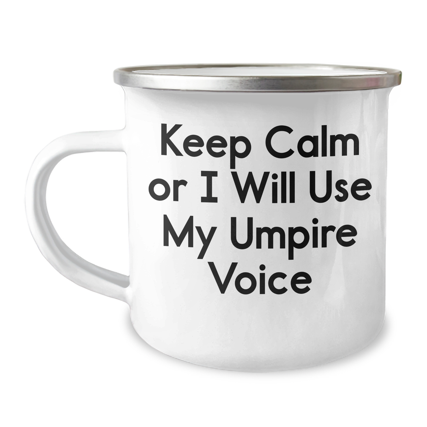 Umpire Gifts for Men, Funny Umpire Voice Camping Mug, Keep Calm Gifts from Family for Dad on Father's Day - Image 1