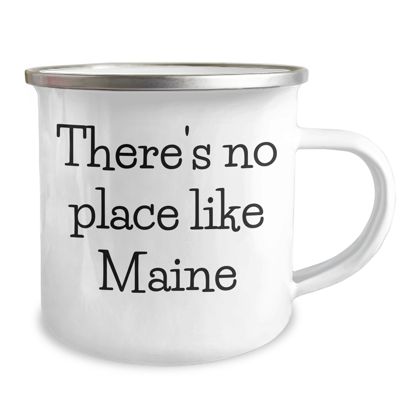 Maine Camping Mug, Gifts from Friends and Family, 'There's No Place Like Maine', Funny Quote, 12 oz Stainless Steel, Father's Day Unique Gifts - Image 2