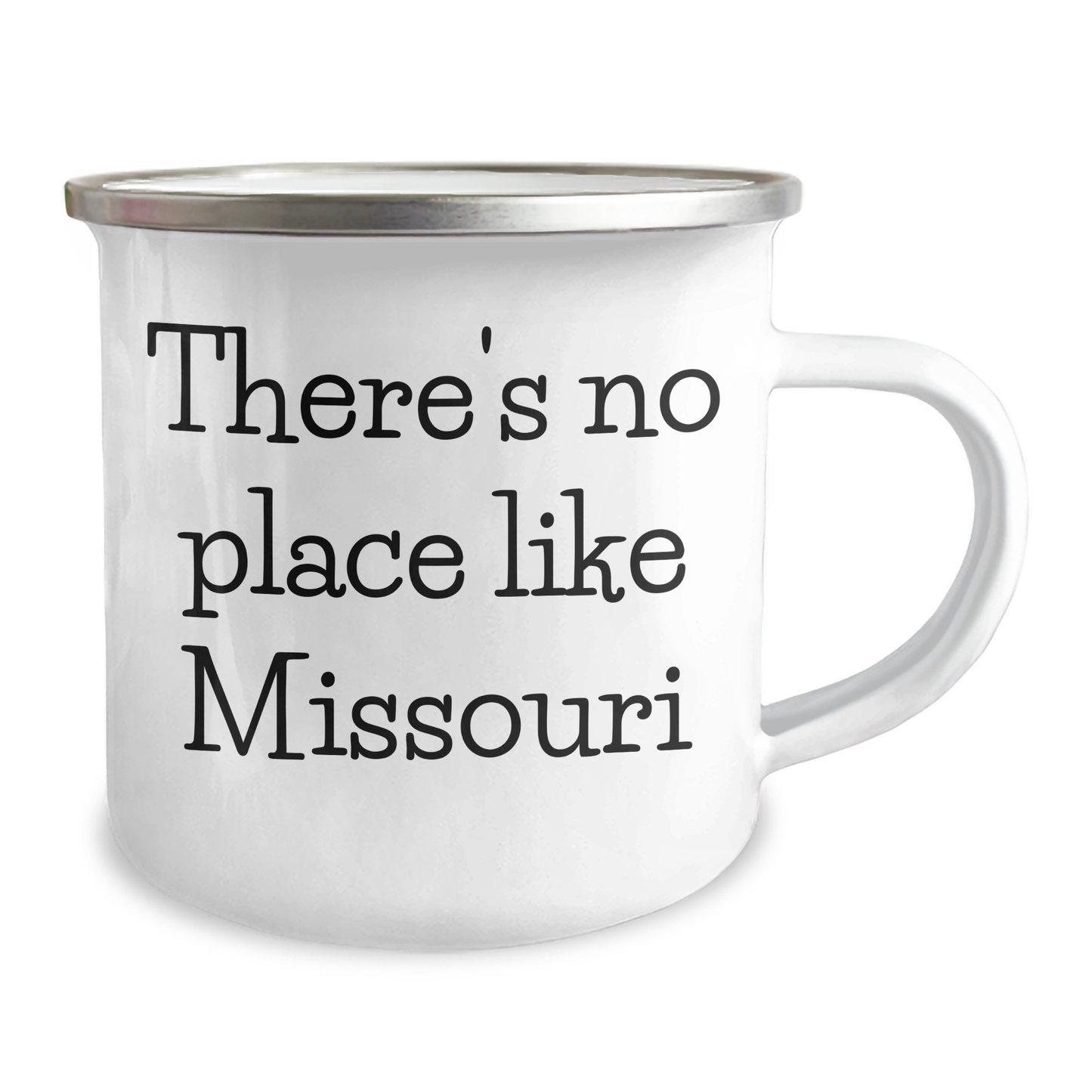 Missouri Proud Camping Mug, Funny Quote Gifts for Dad, Father's Day Unique Gifts from Friends or Family, 12 oz Stainless Steel Enamel - Image 2