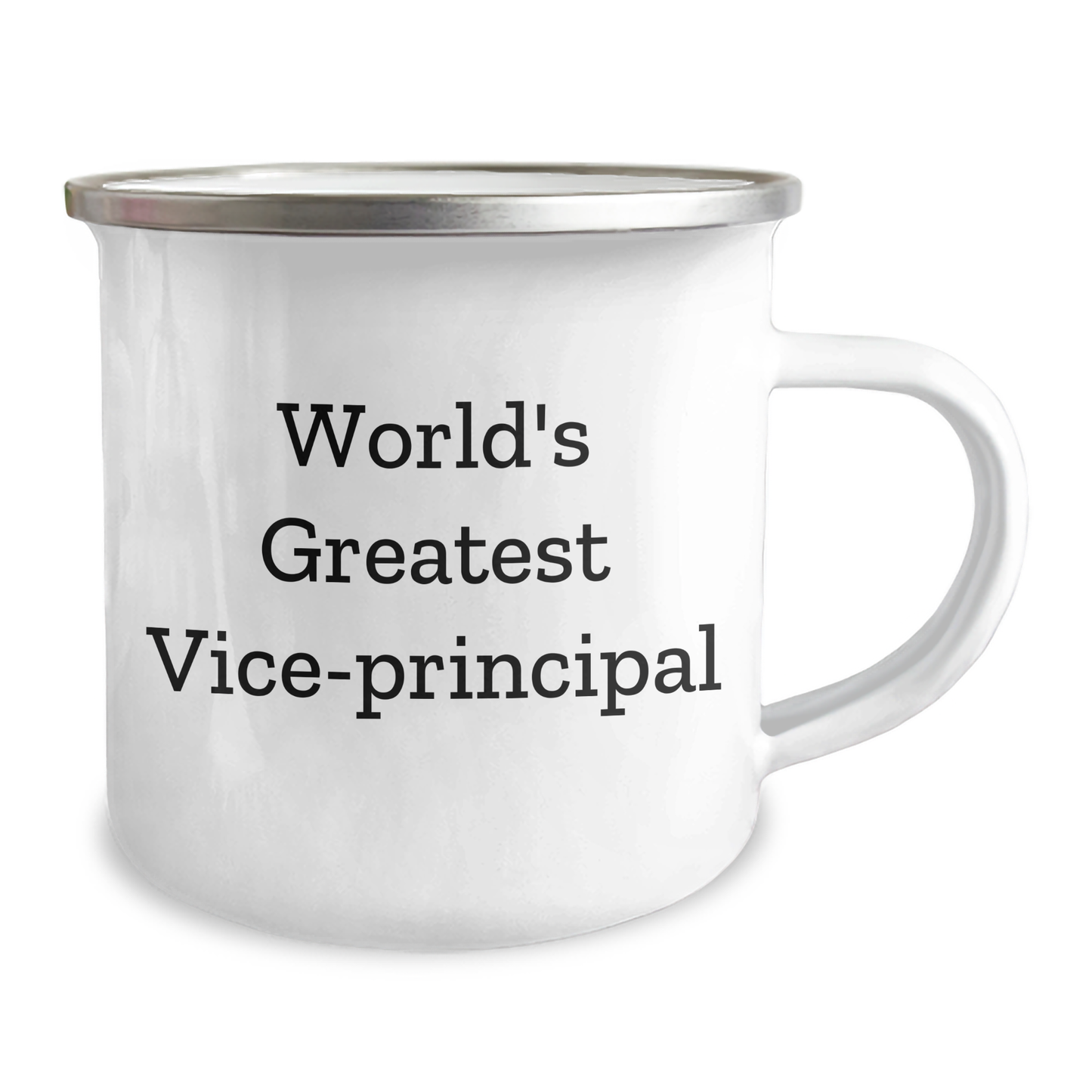 Funny World's Greatest Vice-Principal Gifts for Father's Day, Camping Mug from Friends, 12 oz Stainless Steel with Enamel Finish, Hand Wash Recommended - Image 2