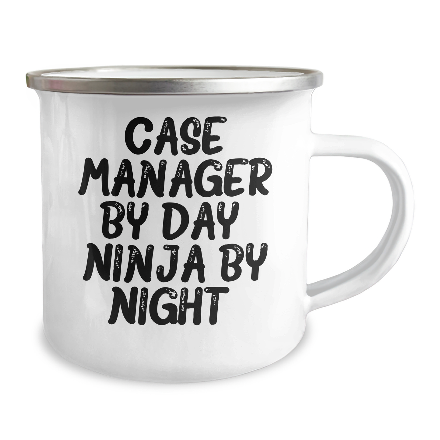 Case Manager Gifts, Funny Quotes, 12 oz Camping Mug, Father's Day Unique Gifts from Friends - Image 2