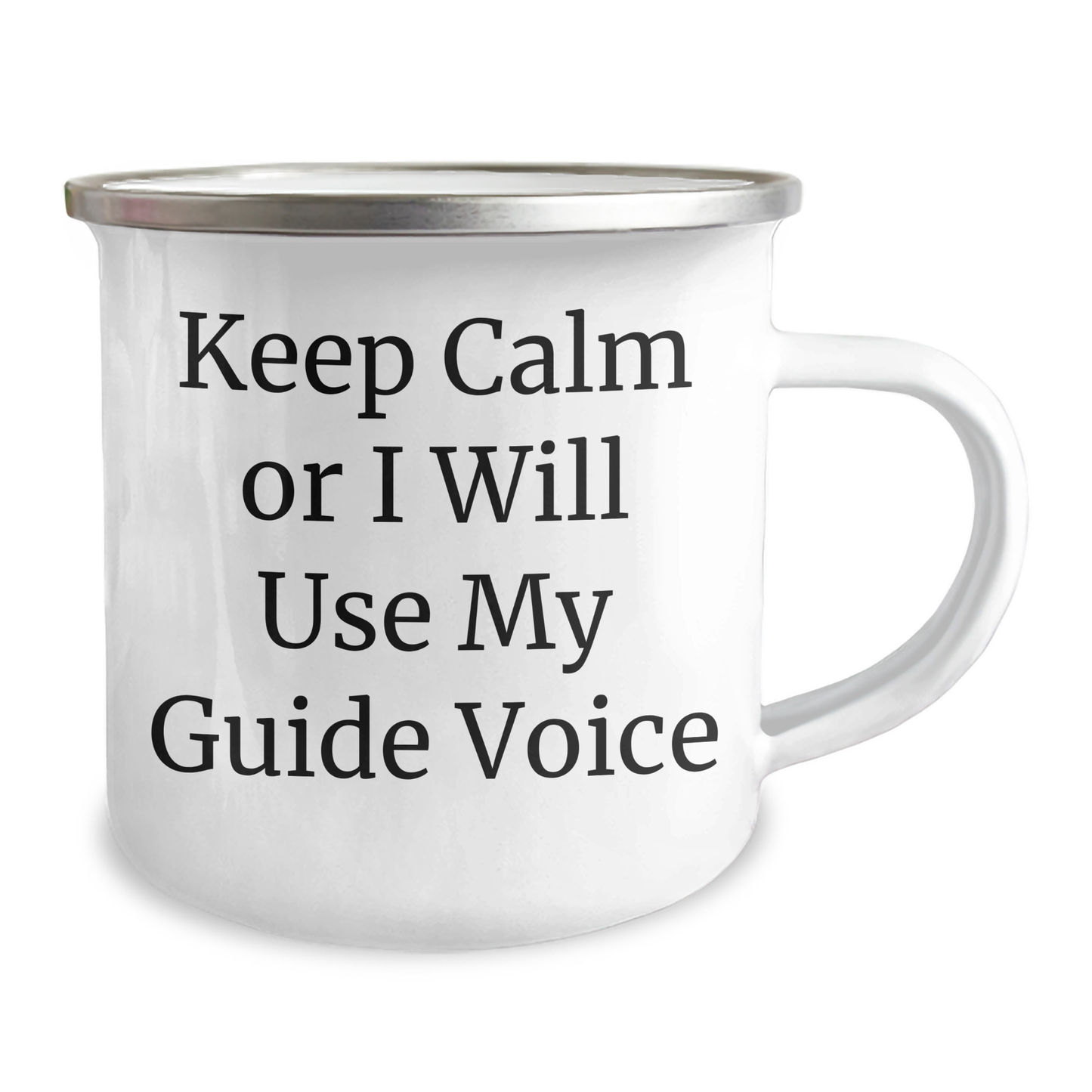 Guide Gifts from Friends and Family, Keep Calm Or I Will Use My Guide Voice, Funny Camping Mug for Mother's Day - Image 2