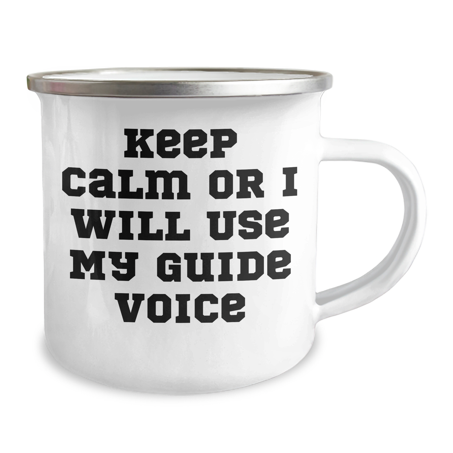 Camping Mug Gifts from Friends and Family - Keep Calm Or I Will Use My Guide Voice, Funny Camping Mug for Guide Enthusiasts, Mother's Day Unique Gifts - Image 2