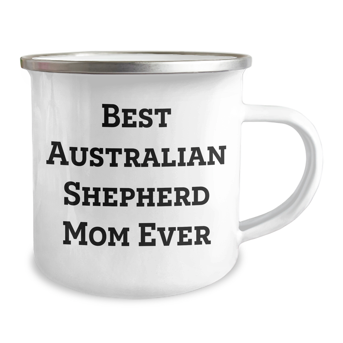 Best Australian Shepherd Mom Ever Camping Mug | Funny Australian Shepherd Dog Gifts for Father's Day Unique Gifts from Daughter - Image 2