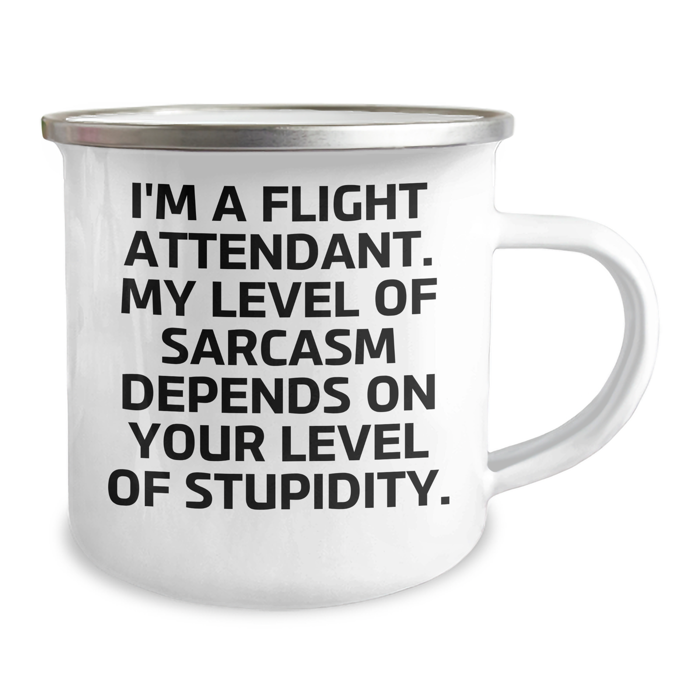 Gifts from Friends, Family, and Coworkers - I'm A Flight Attendant, Funny Camping Mug for Mother's Day, Flight Attendant Gifts, Sarcasm Soaring High - Image 2