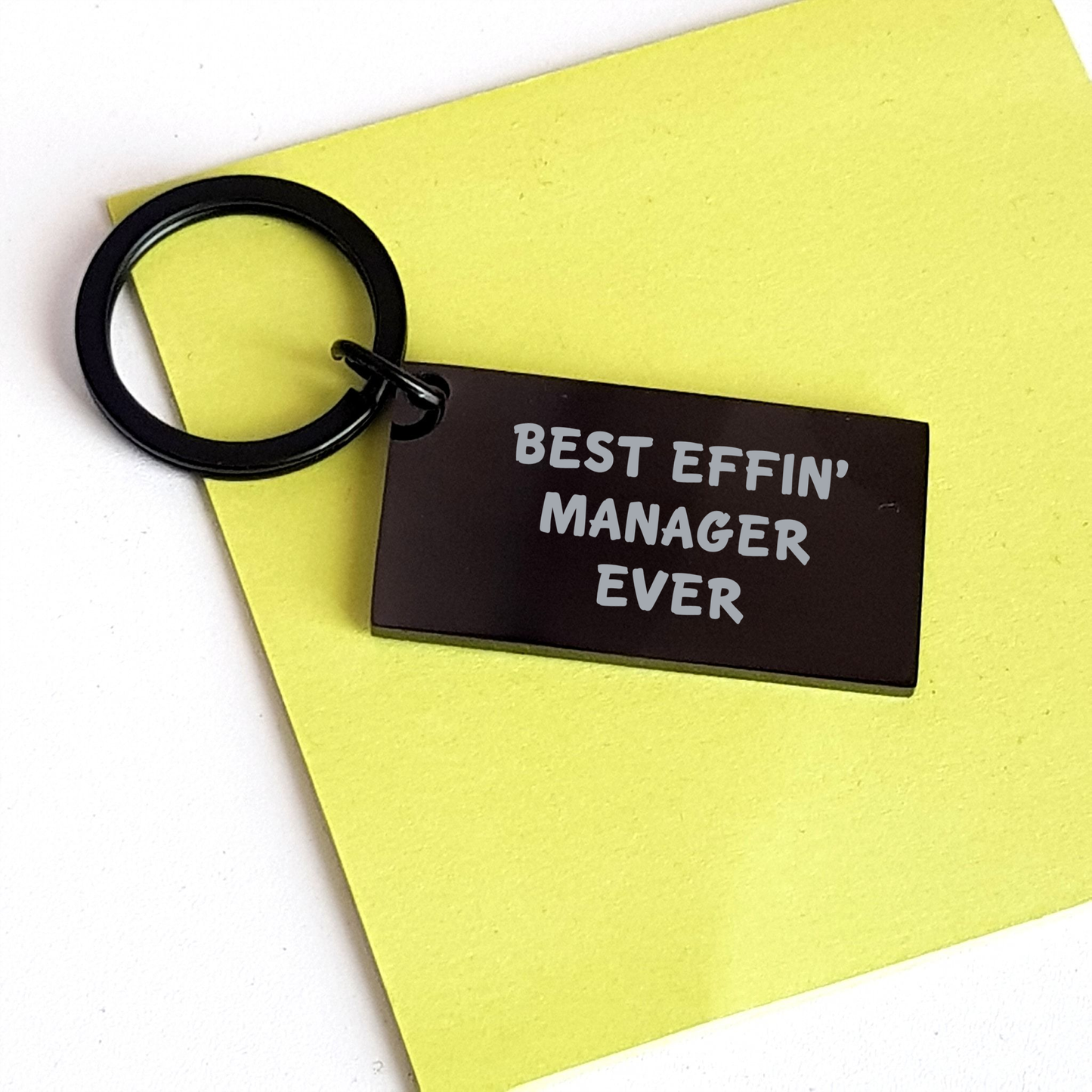 Funny Manager Keychain Gifts from Men to Best Effin' Manager Ever on Mother's Day, Unique Keychain for Manager - Image 3