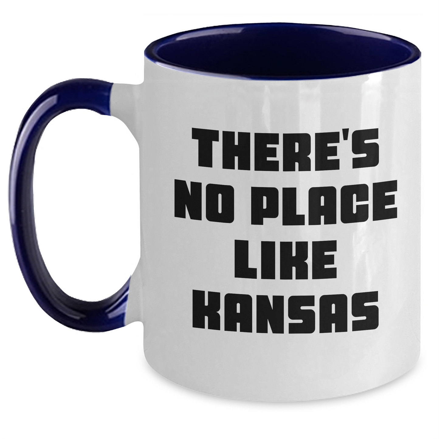 Kansas Gifts, Funny Quote Two Tone Coffee Mug, Gifts from Friends and Family for Father's Day - Main