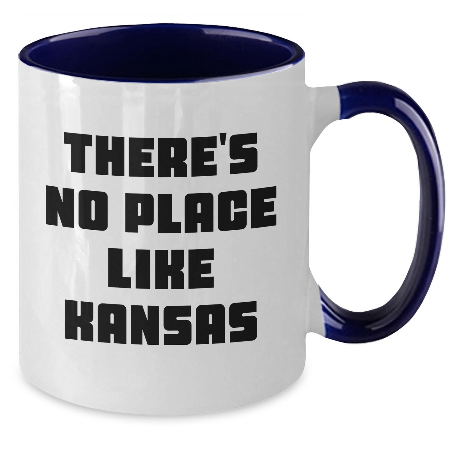 Kansas Gifts, Funny Quote Two Tone Coffee Mug, Gifts from Friends and Family for Father's Day - Additional