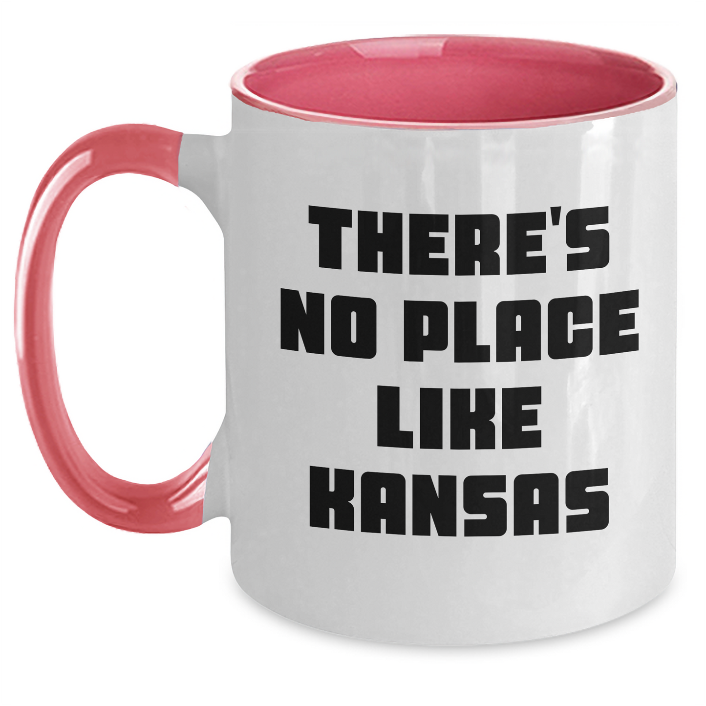 Kansas Gifts, Funny Quote Two Tone Coffee Mug, Gifts from Friends and Family for Father's Day - Main