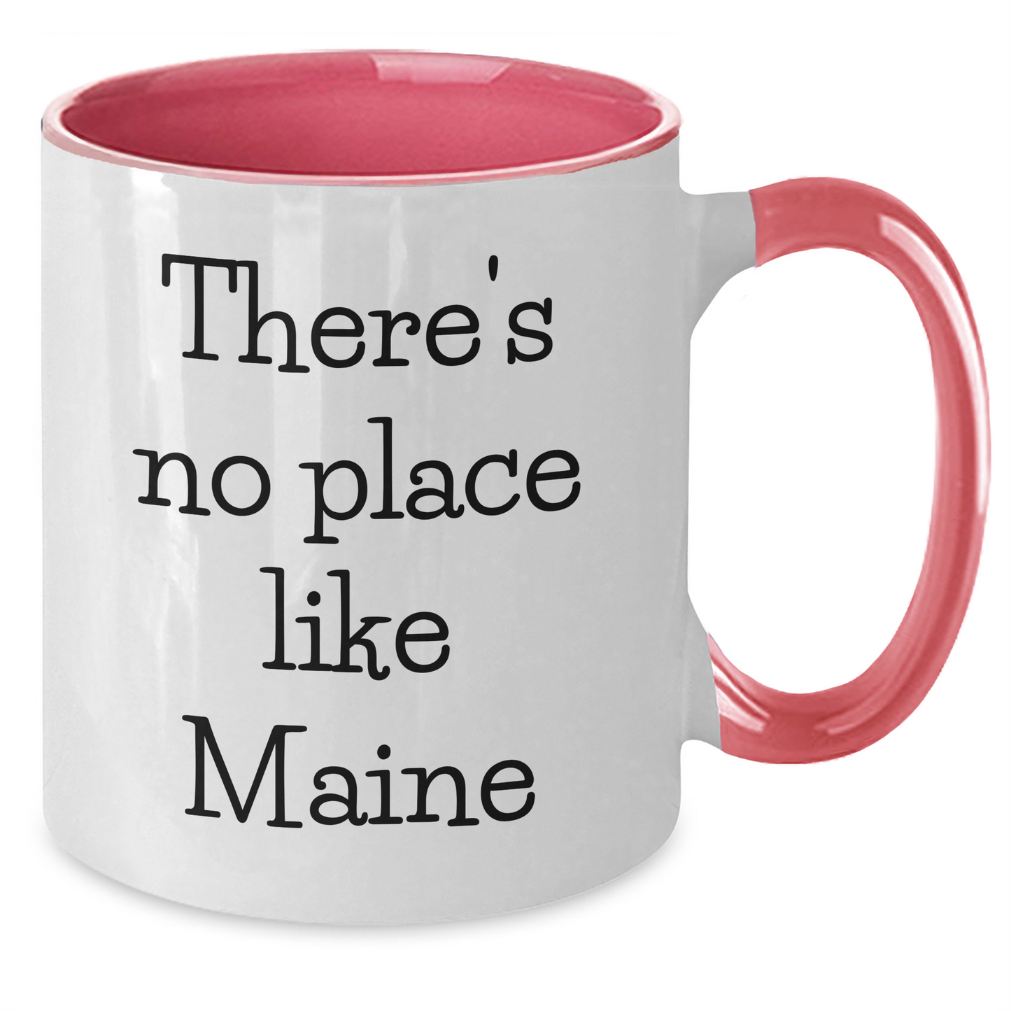 Funny Maine Two Tone Coffee Mugs Gifts for Men from Friends, 'There's No Place Like Maine' Quote, Perfect for Father's Day - Additional