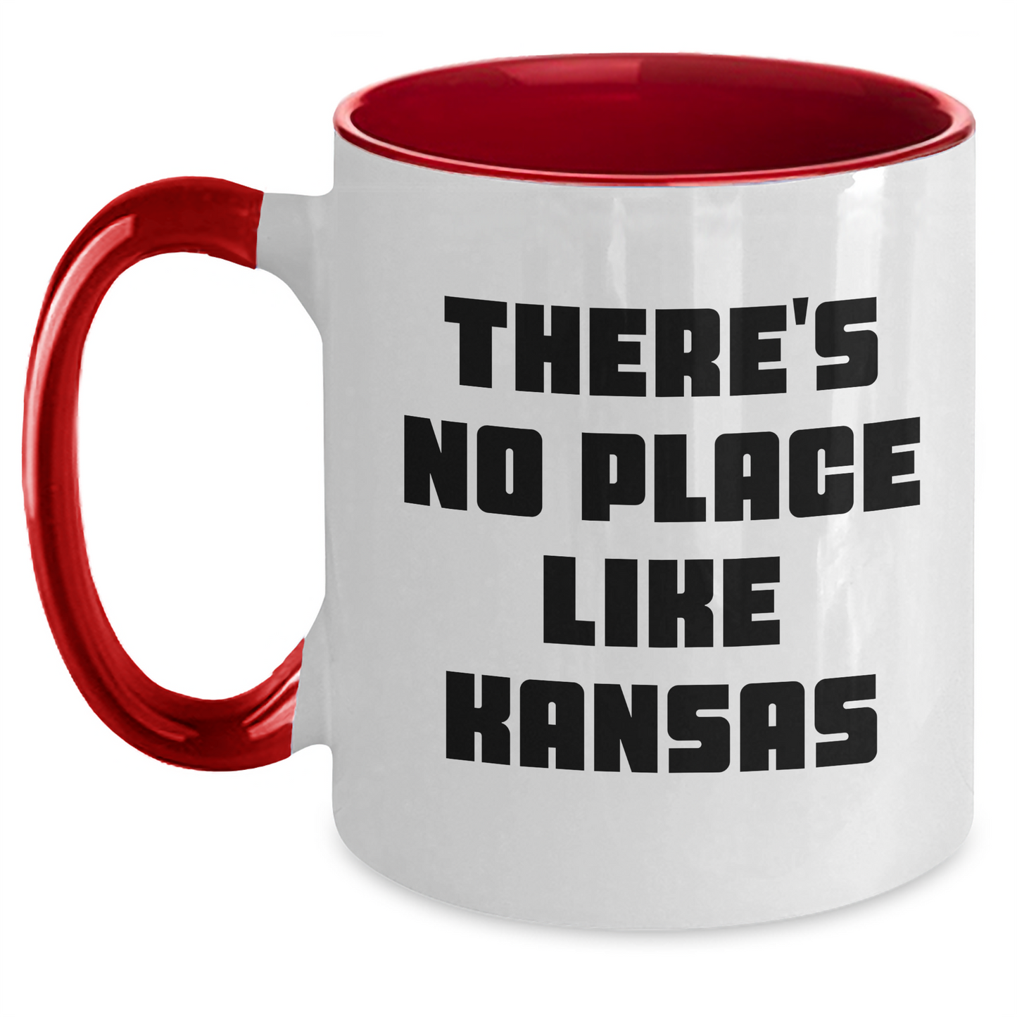 Kansas Gifts, Funny Quote Two Tone Coffee Mug, Gifts from Friends and Family for Father's Day - Main