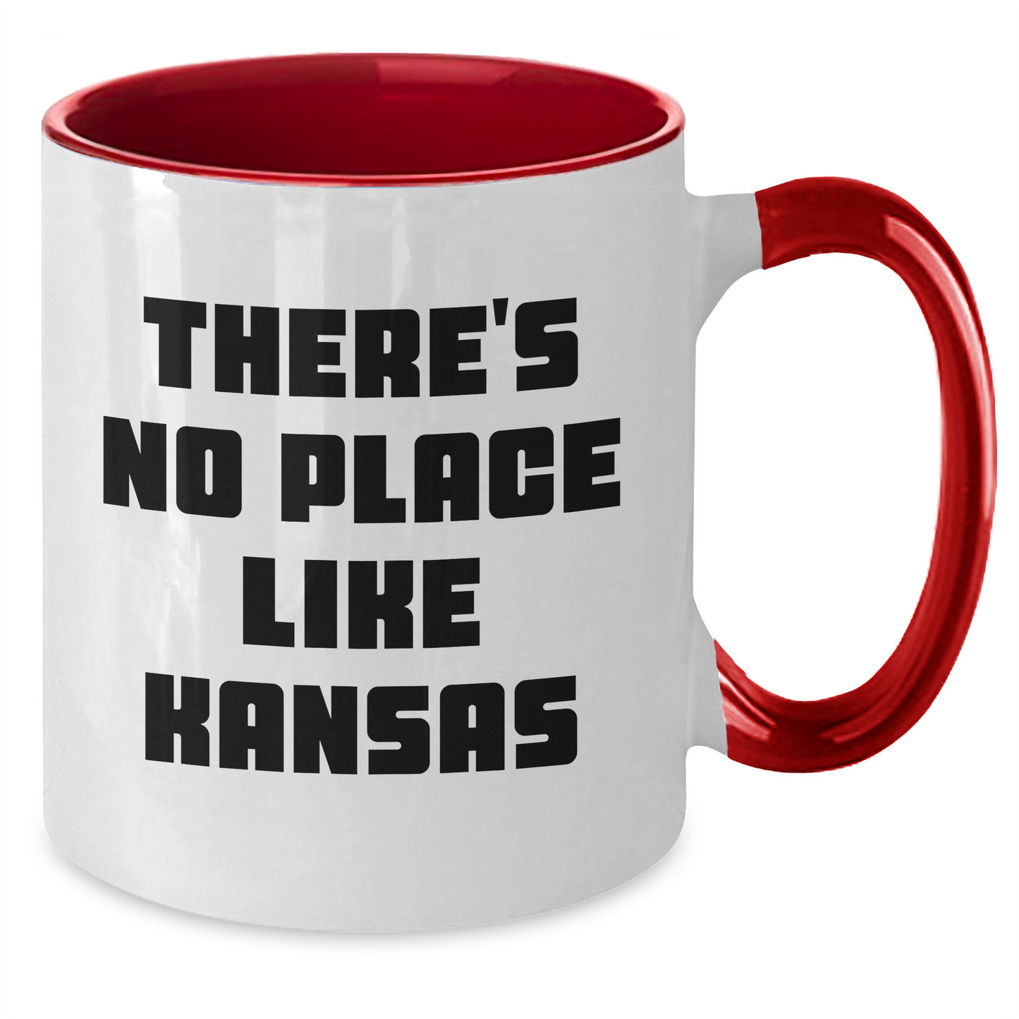 Kansas Gifts, Funny Quote Two Tone Coffee Mug, Gifts from Friends and Family for Father's Day - Additional