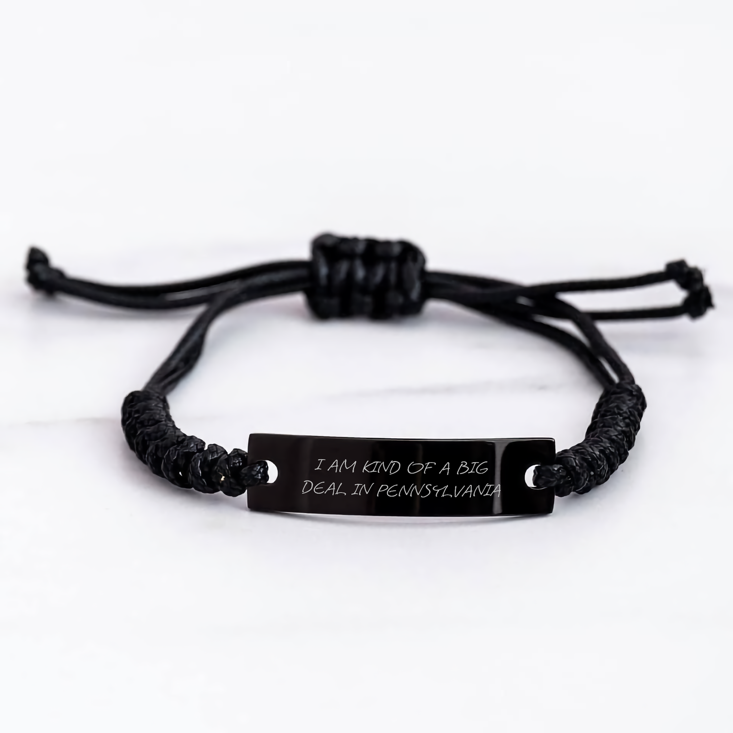 Funny Quotes from Pennsylvania, Adjustable Rope Bracelet, Gifts from Family to Pennsylvania, Mother's Day Unique Gifts - Image 3
