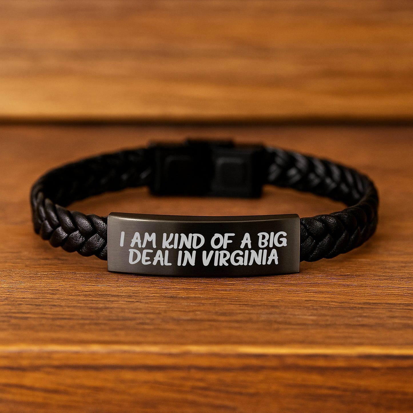 I Am Kind Of A Prime Selection In Virginia Interlaced Leather Bracelet Gifts for Men Women Friends Coworkers Family Graduation Unique Virginia Gifts - Image 2