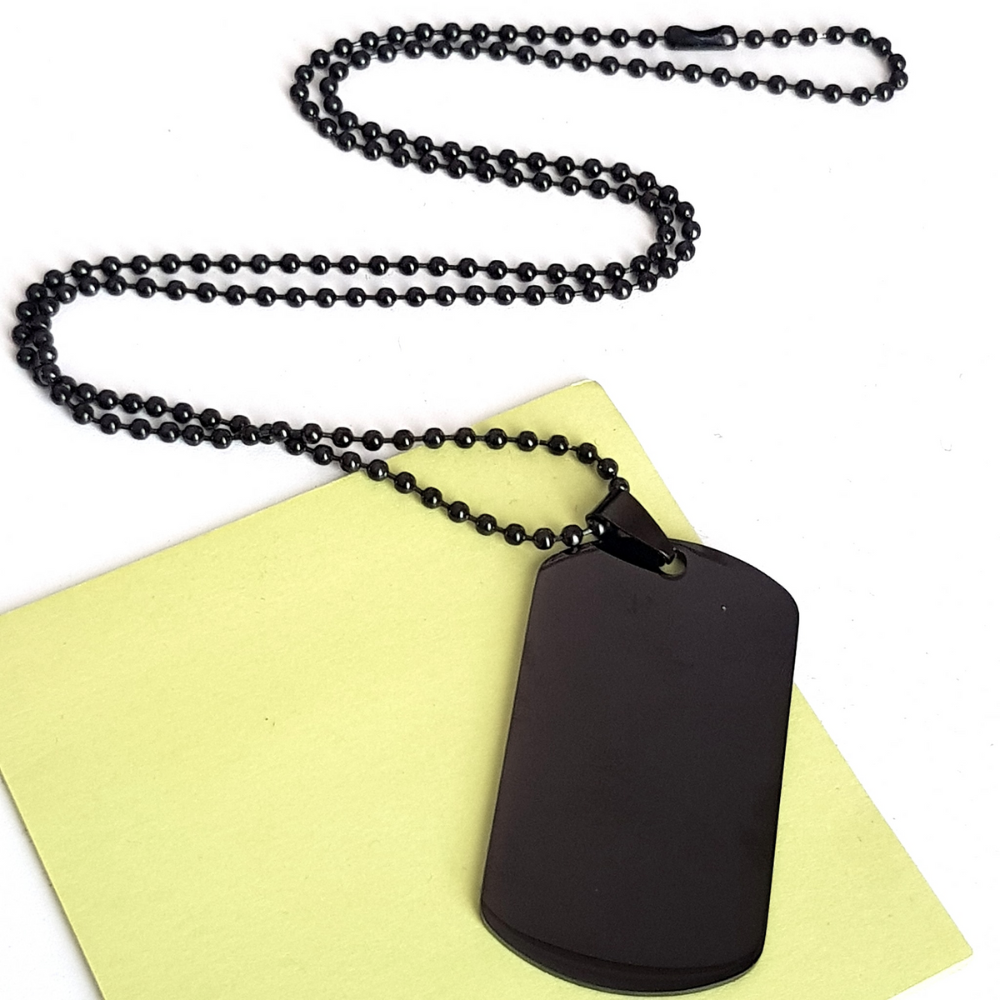 Engraved Black Dog Tag Abuelo Heroes Inspirational Gift for Veterans Day and Christmas – view 2