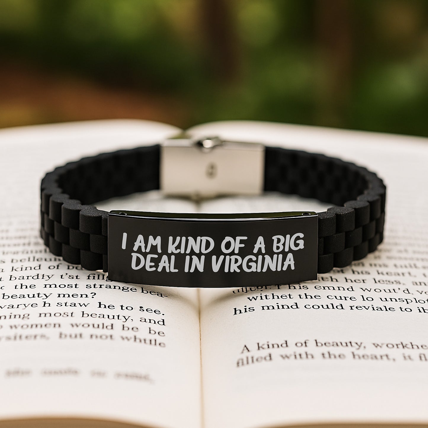 Virginia-Themed Glide lock Clasp Bracelet, Gifts from Friends for Virginia Women Graduates, Kind of a Prime Selection Quote, Unique Gifts for Her - Image 2
