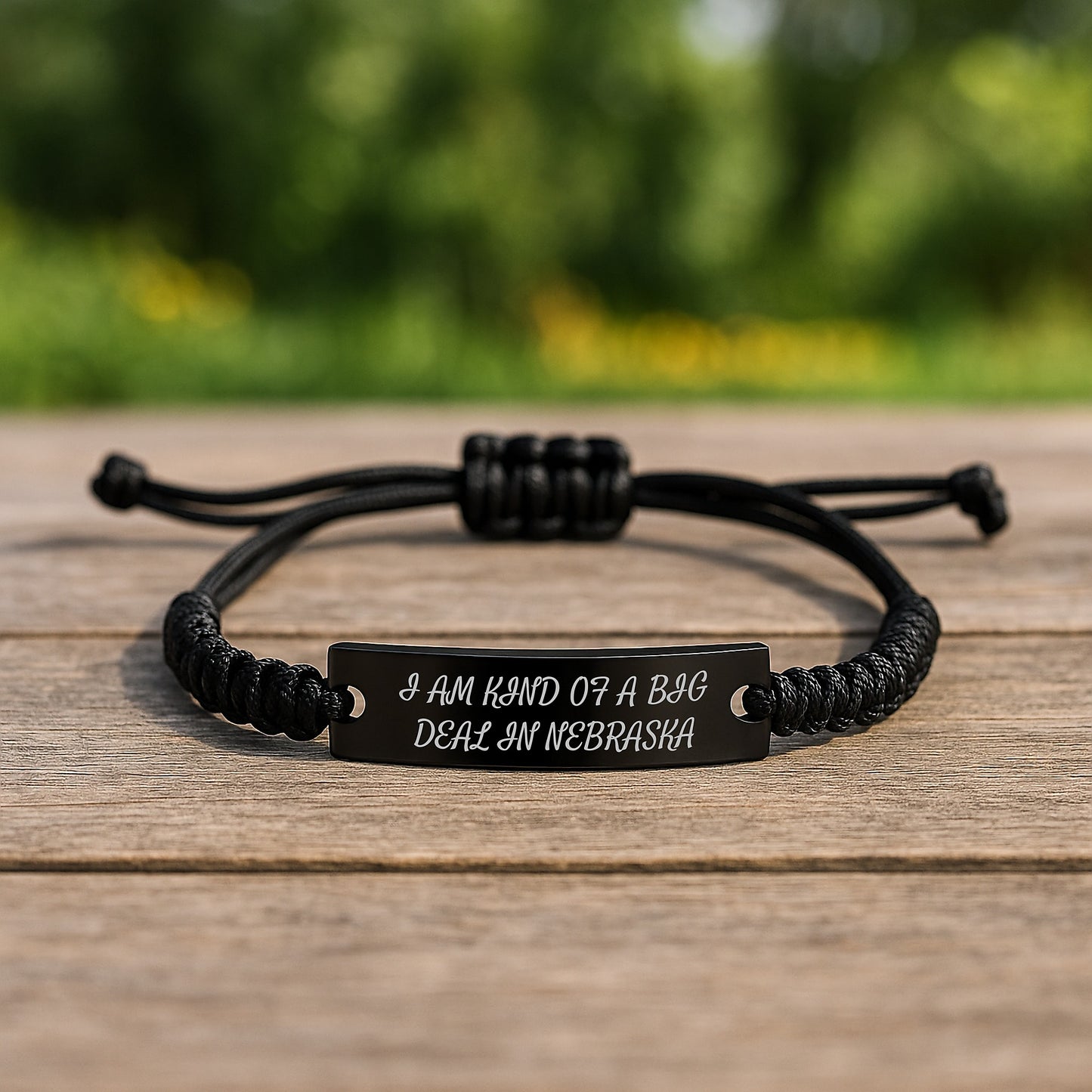 Funny Nebraska Rope Bracelet Gifts for Men from 'I Am Kind of a Prime Selection in Nebraska' Graduation Unique Gifts - Image 2