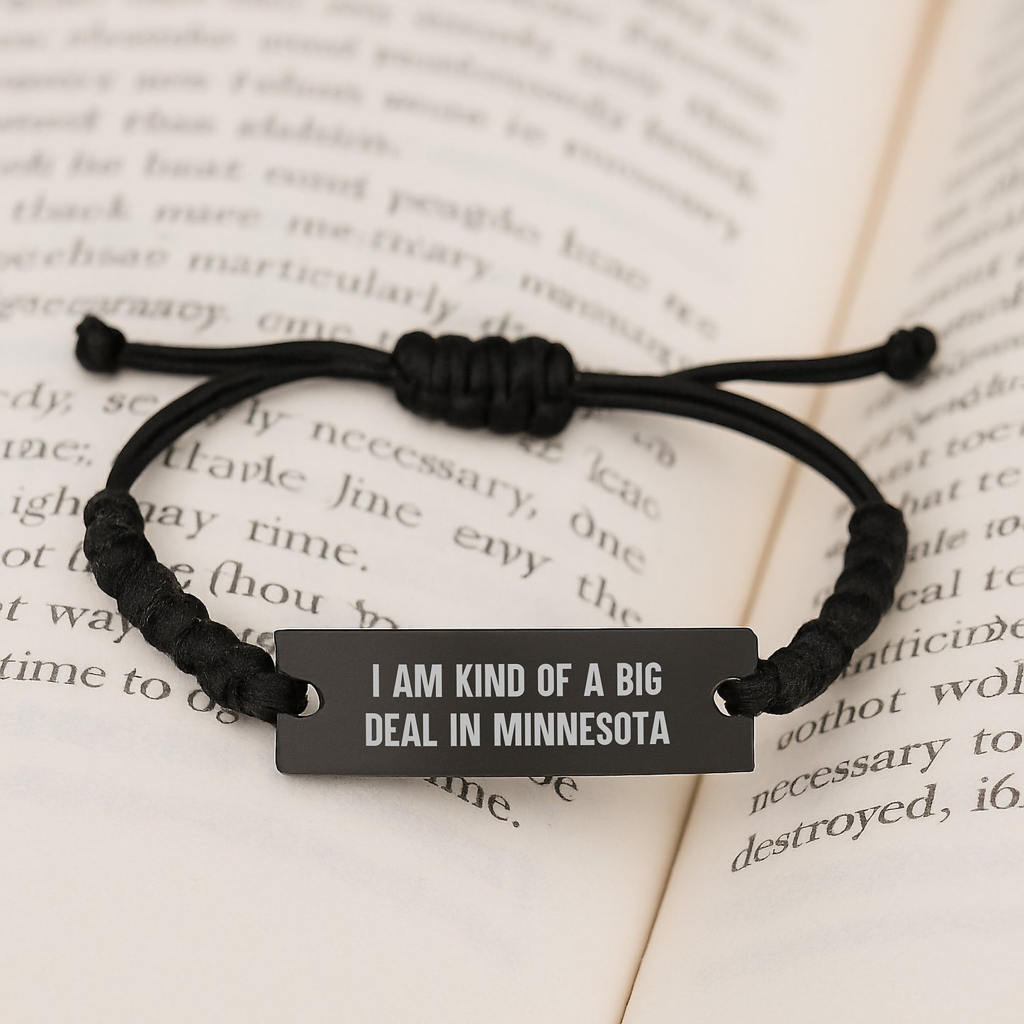 Minnesota Rope Bracelet Funny Quote Gifts from Friends for Graduation - Image 3