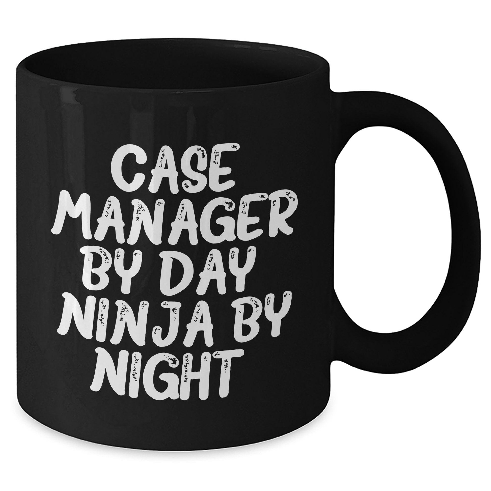 Case Manager Ninja Gifts, Funny Quote Black Coffee Mug, Father's Day Unique Gifts from Men, Gifts for Case Manager - Additional