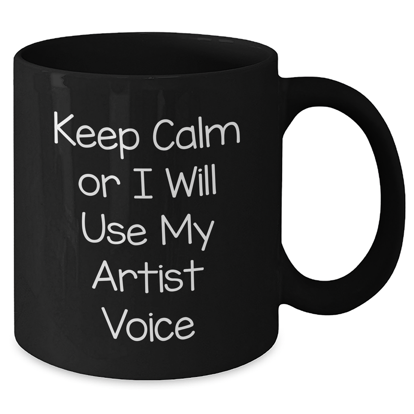 Artist Humor Funny Black Coffee Mug Gifts from Men for Father's Day Unique Artistic Voice - Additional