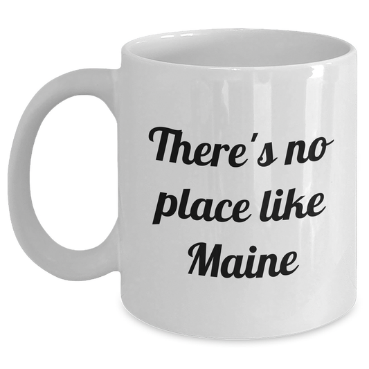 Funny Maine White Coffee Mug Gifts from Men to Father's Day for Friends Family - Main