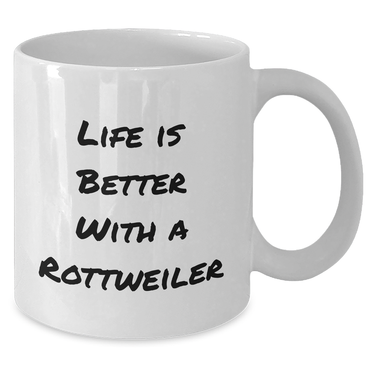 11oz/15oz Rottweiler Dog Gifts | Life Is Better With A Rottweiler | White Coffee Mug | Cute Rottweiler Dog Gifts for Father's Day Unique Gifts - Additional