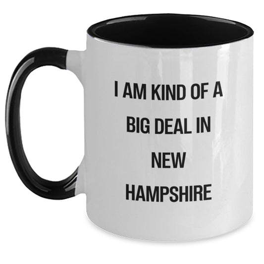 Funny New Hampshire Gifts for Men - I Am Kind Of A Prime Selection In New Hampshire Two Tone Coffee Mug, Unique Graduation Gifts from Family, Friends, or Coworkers - Main