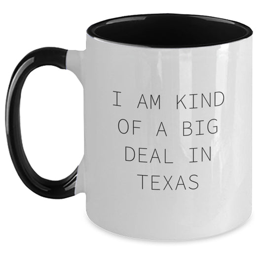Texas Proud Funny Two Tone Coffee Mugs from Friends Gifts for Graduates - Main