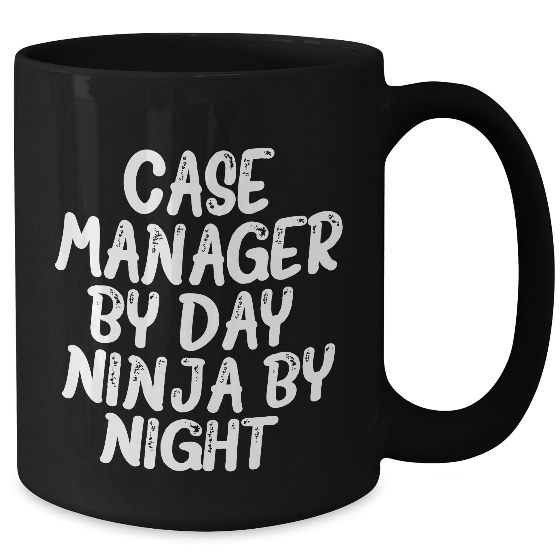 Case Manager Ninja Gifts, Funny Quote Black Coffee Mug, Father's Day Unique Gifts from Men, Gifts for Case Manager - Additional