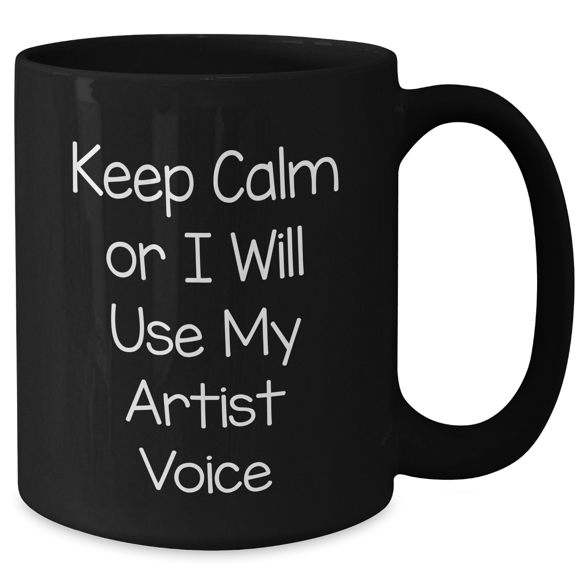 Artist Humor Funny Black Coffee Mug Gifts from Men for Father's Day Unique Artistic Voice - Additional