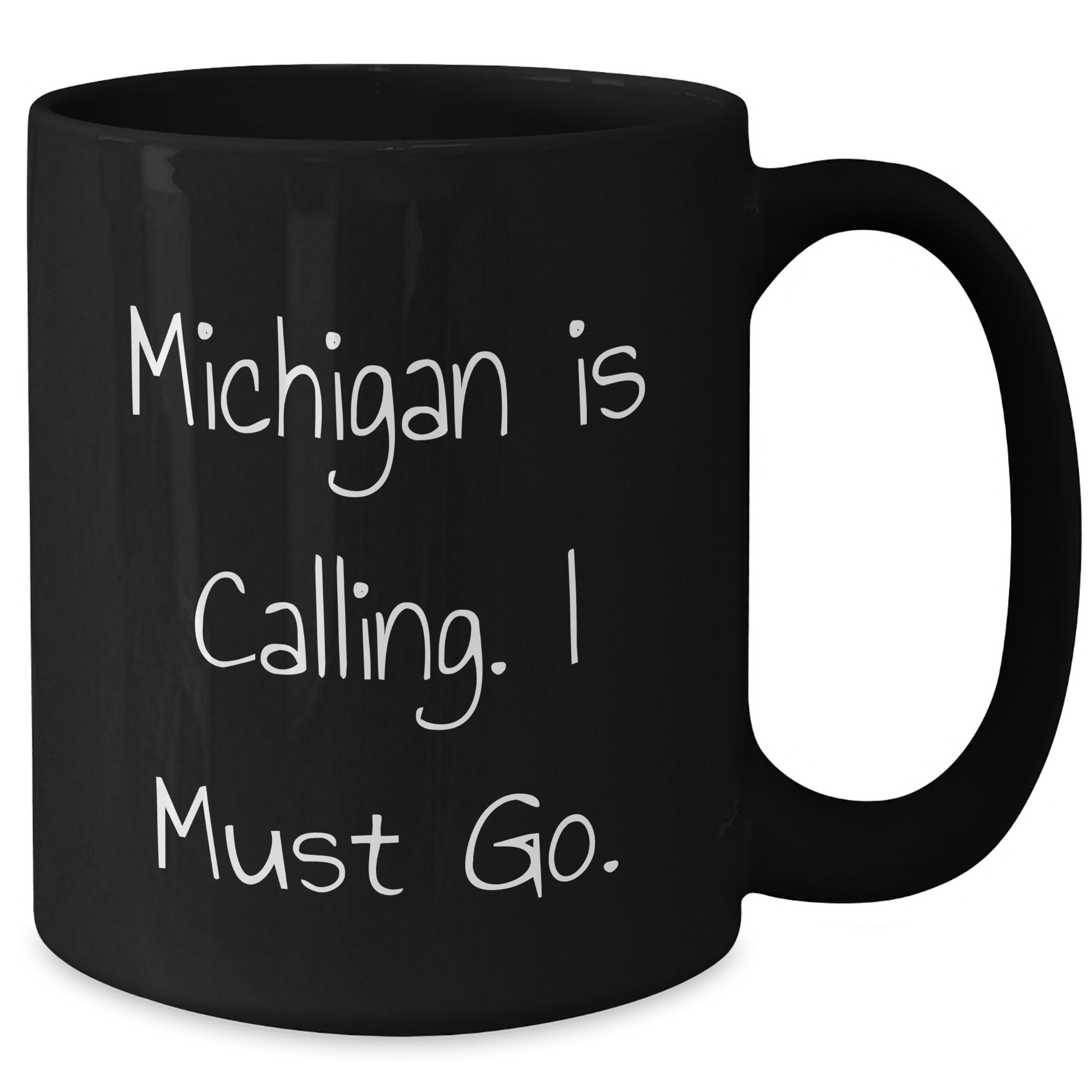 Michigan Calling Black Coffee Mug for Graduation Gifts from Friends to Family - Additional