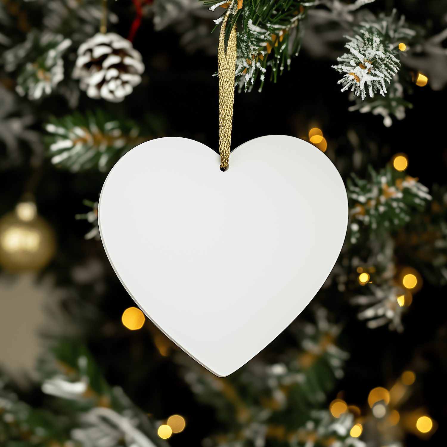 Vice President Dad Heart Ornament, Funny Quote Gifts for Him, Heart Shaped, White Color, Perfect for Christmas, Gifts from Men to Vice President - Image 3