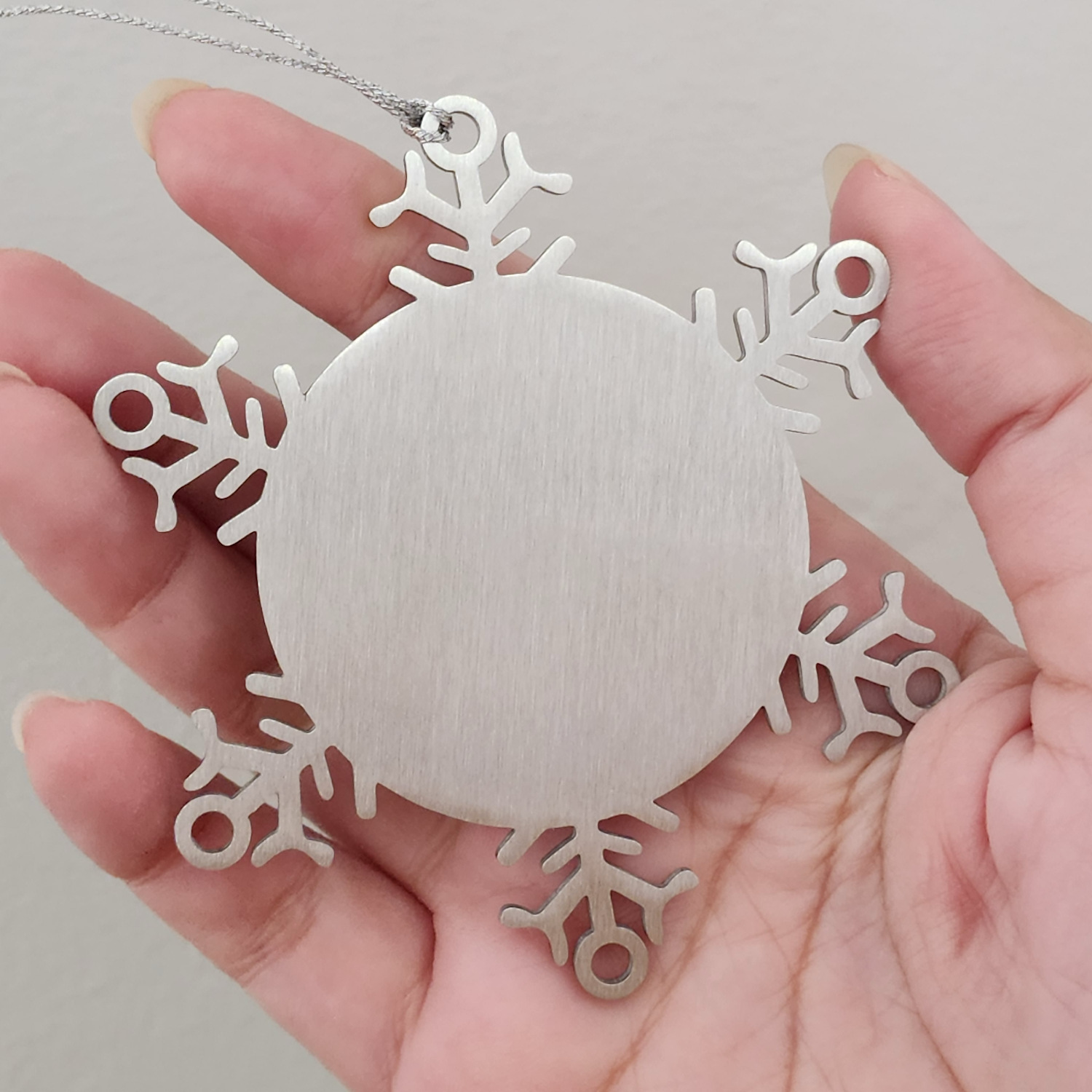 Cool Trucker Dad Snowflake Ornament, Gift from Men to Trucker Friends and Family, Unique Christmas Unique Gift for Trucker Fans, Funny Quote Inspired - Image 4