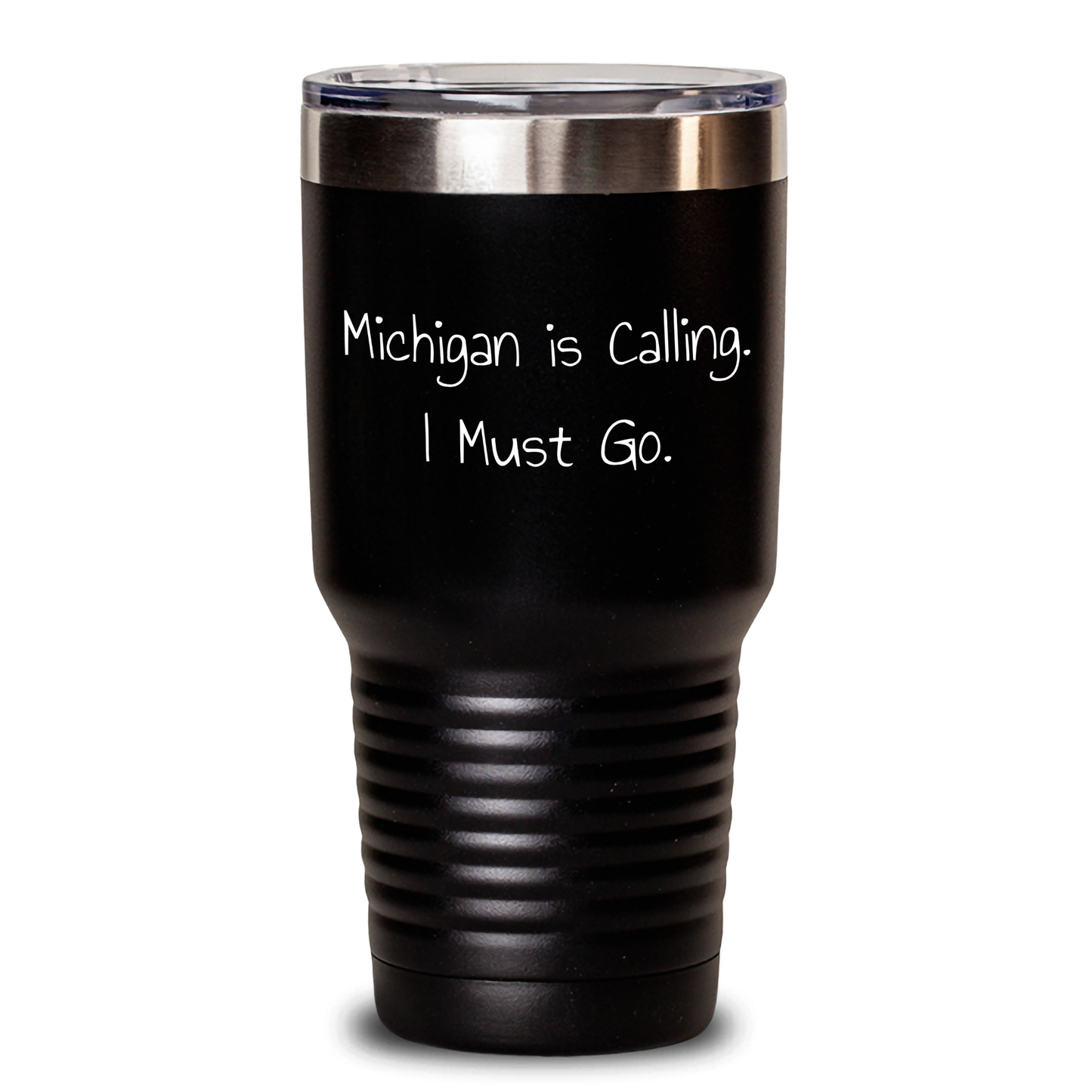 Michigan Calling Gifts for Friends from Michigan Tumbler, Inspirational Quote, 20oz or 30oz Capacity, Black, Stainless Steel/Powder Coating, Graduation Unique Gifts - Main