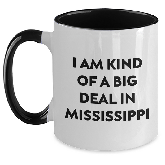 Mississippi Gifts - Funny Two Tone Coffee Mug, Gifts from Friends and Family for the Prime Selection Grad - Main