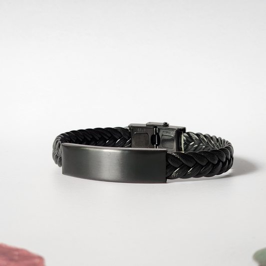 Uncle Nephew Braided Leather Bracelet - Beauty, Joy, Hope, Inspirational Gift for Birthday, Christmas, Graduation - Stay True to Yourself and Believe Anything is Possible - Unique Confidence and Love – view 2