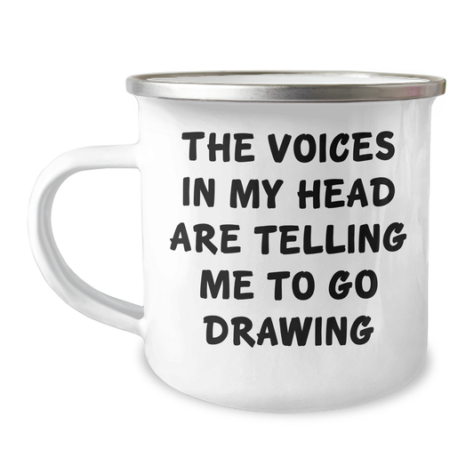 'Funny' Drawing Camping Mug, Gifts from Men to Drawing Lovers on Father's Day, Unique Gifts for Him - Image 1