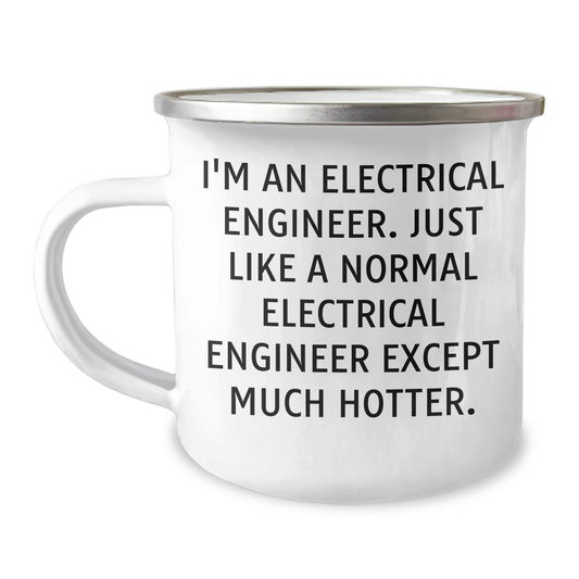 Electrical Engineer Gifts, Funny Quote Camping Mug for Men, Father's Day Unique Gifts from Family, Friends, Coworkers - Image 1