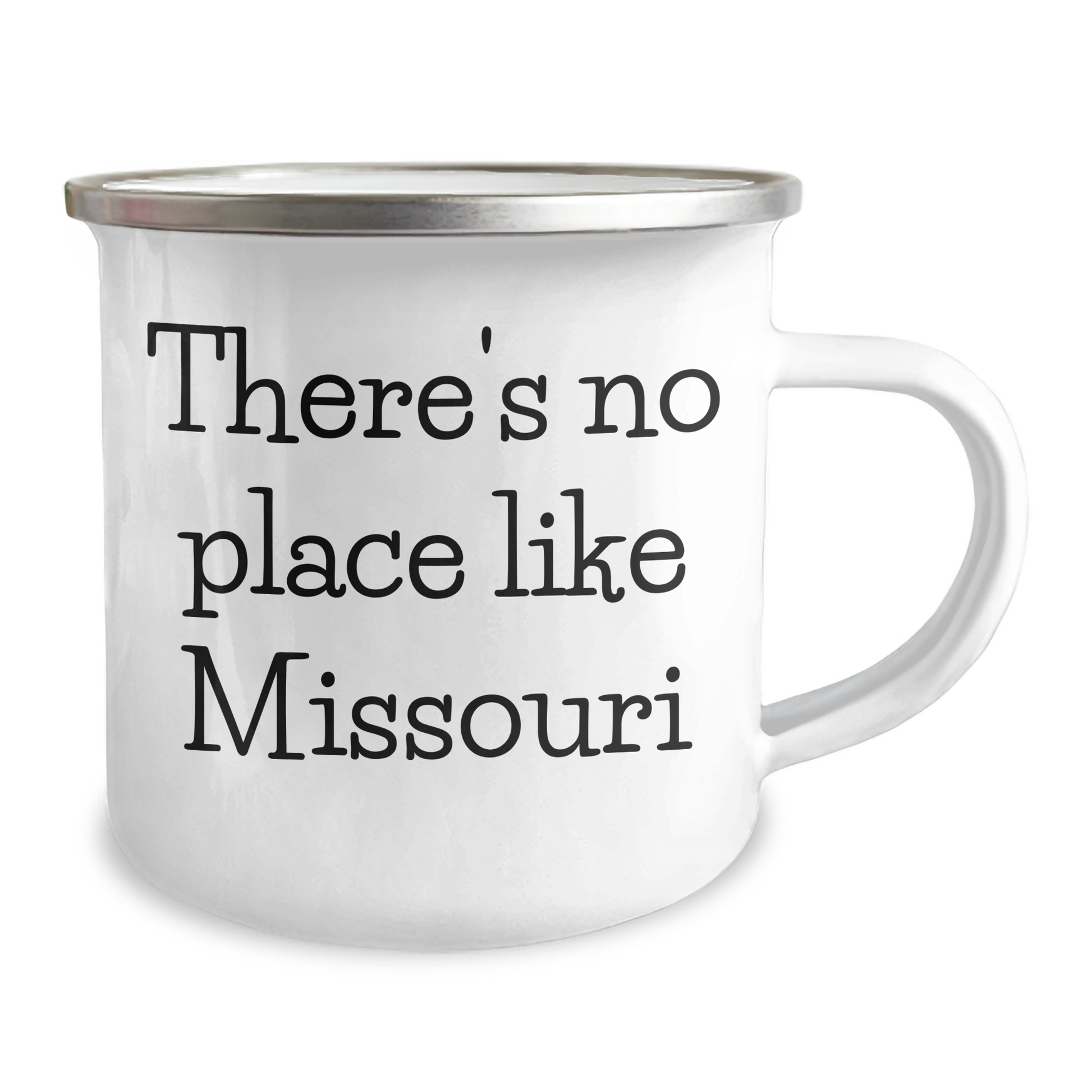 Missouri Proud Camping Mug, Funny Quote Gifts for Dad, Father's Day Unique Gifts from Friends or Family, 12 oz Stainless Steel Enamel - Image 2