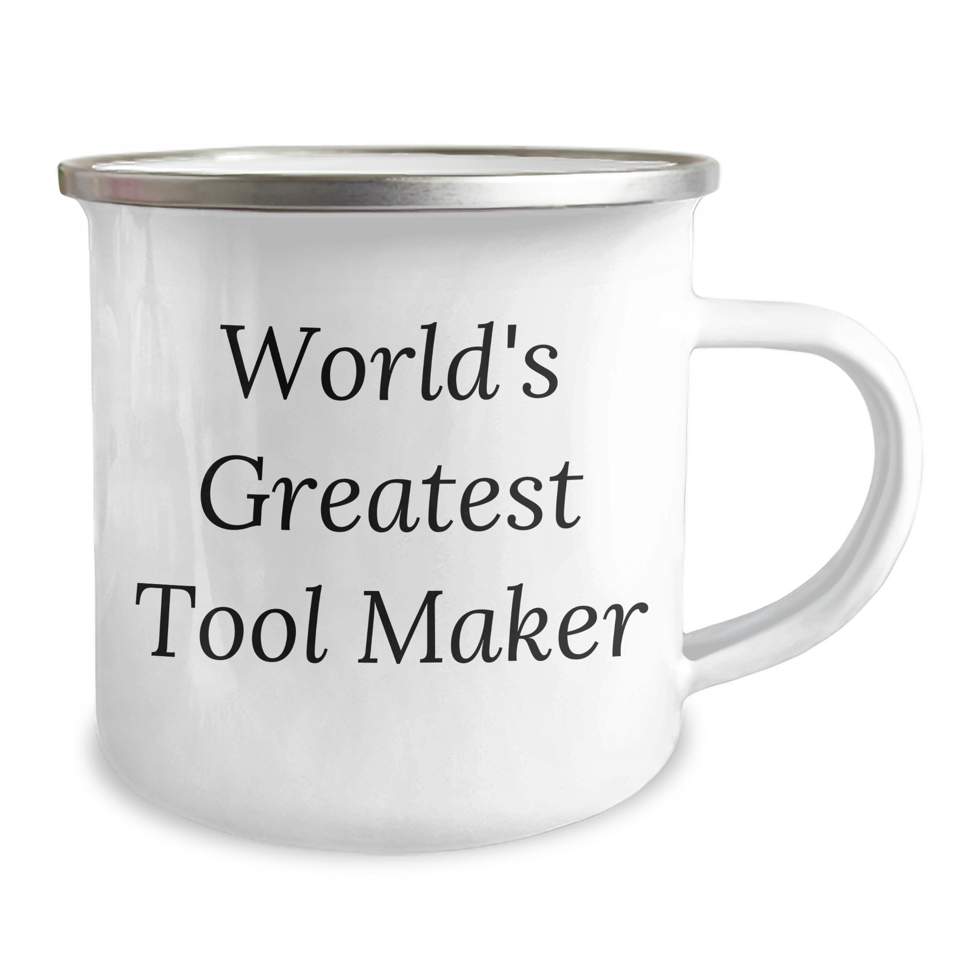 Funny World's Greatest Tool Maker Gifts for Tool Maker Dad on Father's Day, Camping Mug, Unique Gifts from Family, 12 oz Stainless Steel with Enamel Finish - Image 2
