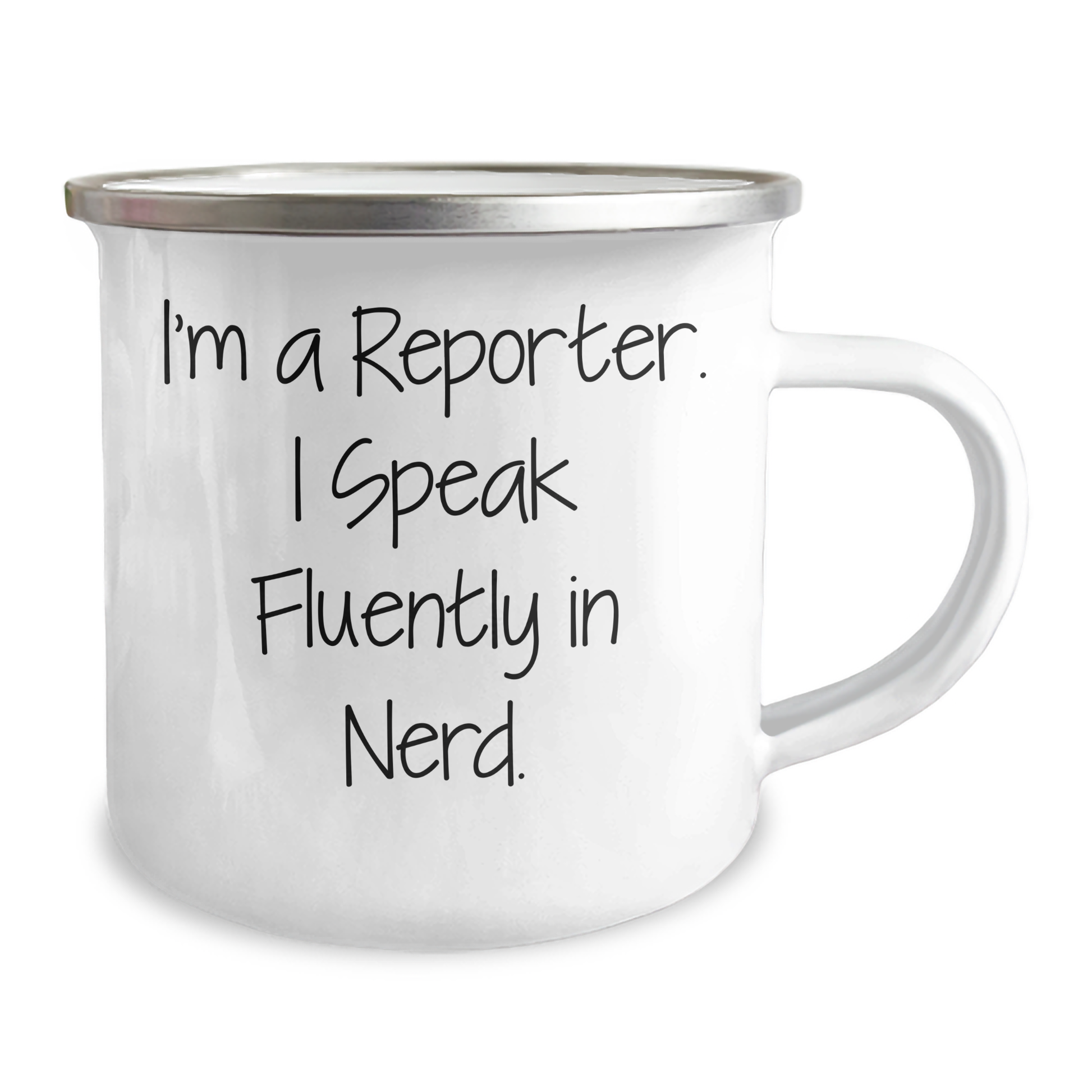 Funny Reporter Gifts for Men, I'm A Reporter. I Speak Fluently In genius., Camping Mug, Father's Day Unique Gifts from Family - Image 2