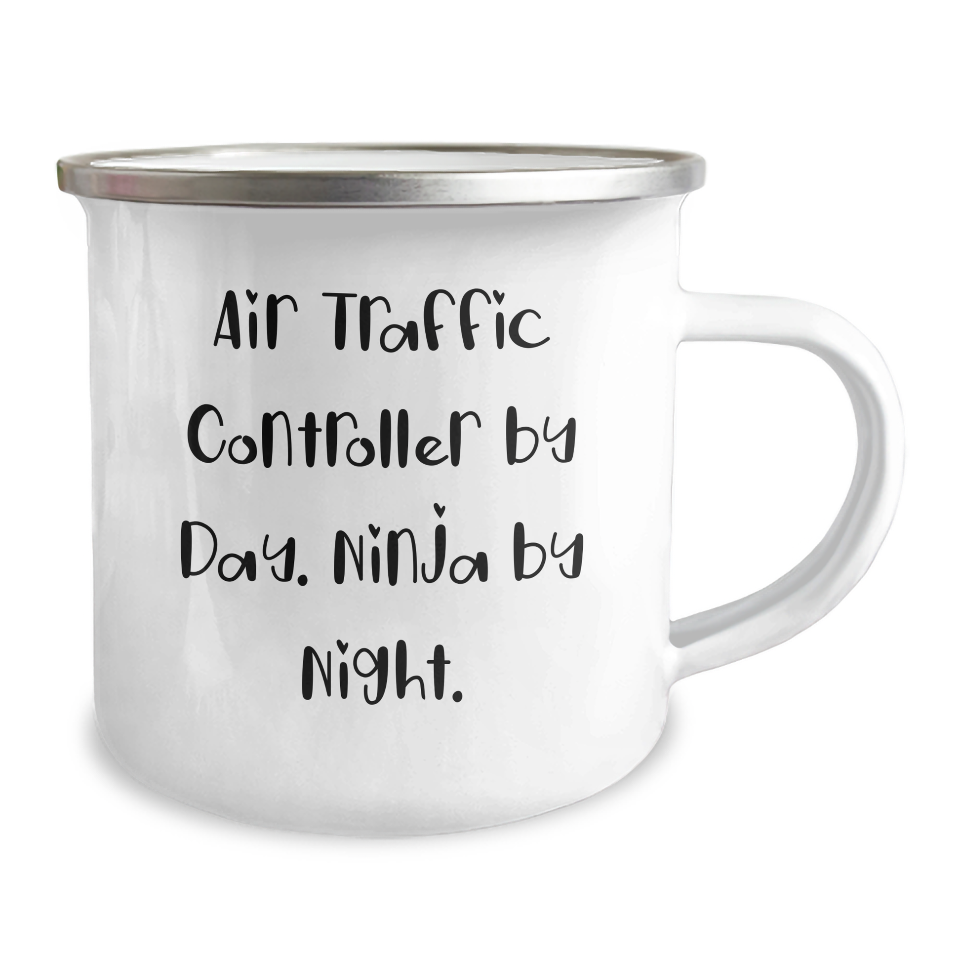 Air Traffic Controller Ninja Gifts from Men for Father's Day, Camping Mug with Funny Quote 'Air Traffic Controller By Day. Ninja By Night.', Unique Father's Day Unique Gifts - Image 2