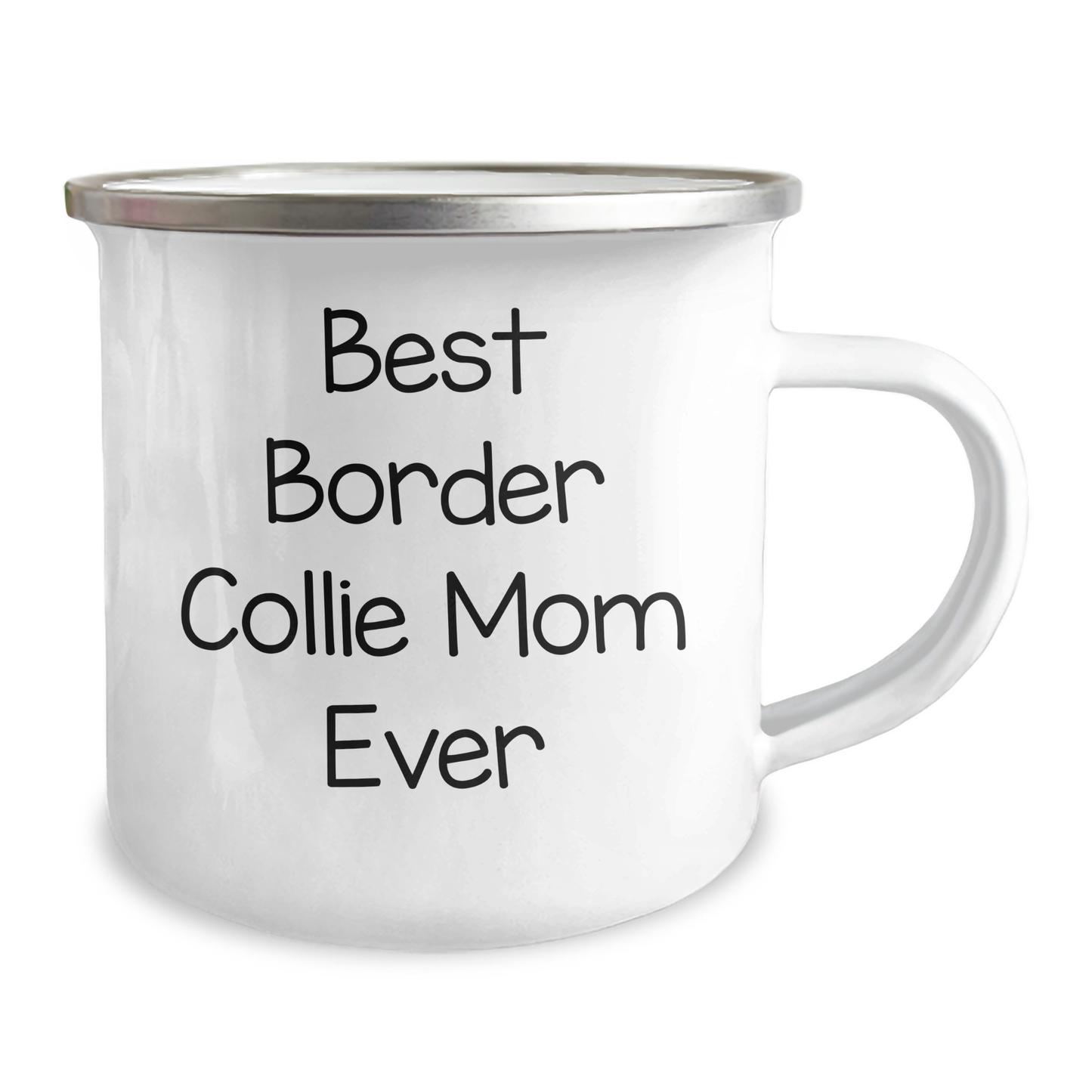 Cute 'Best Border Collie Mom Ever' Stainless Steel Camping Mug | Unique Father's Day Unique Gifts for Border Collie Dog Moms from Daughter or Son - Image 2