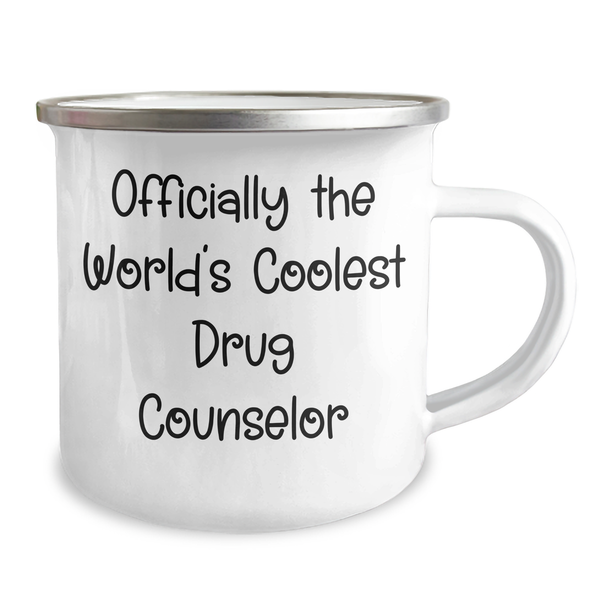 Funny Drug Counselor Gifts from Men to Mother's Day Unique Gifts for World's Coolest Drug Counselor Camping Mug - Image 2
